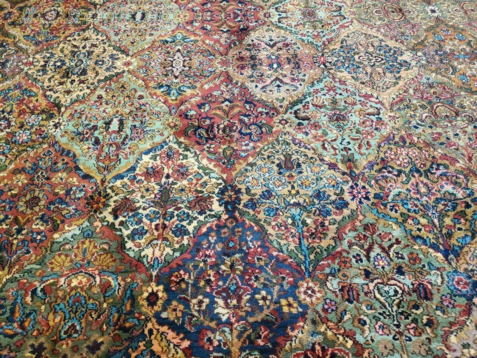 10' X 14' Karastan Multicolor Panel Kirman # 717 Wool Rug American Beauty - Jewel Rugs