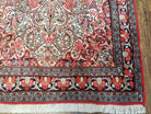 Semi Antique Persian Bidjar Rug, Red & Beige, Hand-Knotted, Wool, 4'7" x 7'10" - Jewel Rugs