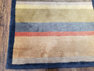 Colorful Tibetan Runner Rug, 2'7" x 11' 9", Striped Runner, Soft Wool Pile, Plush, Hand-Knotted, Multicolor, 12 ft Runner - Jewel Rugs