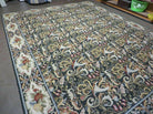 9' X 12' Handmade French Aubusson Savonnerie Needlepoint Wool Rug Floral Beauty - Jewel Rugs