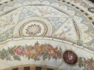 8' X 8' One Of A Kind Handmade French Aubusson Weave Savonnerie Wool Rug Round - Jewel Rugs