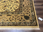 Indo Persian Mahal Rug 10x14, Wool Hand Knotted Oriental Carpet, Cream Floral Allover, Vintage Area Rug 10 x 14, Traditional Rug, Handmade - Jewel Rugs