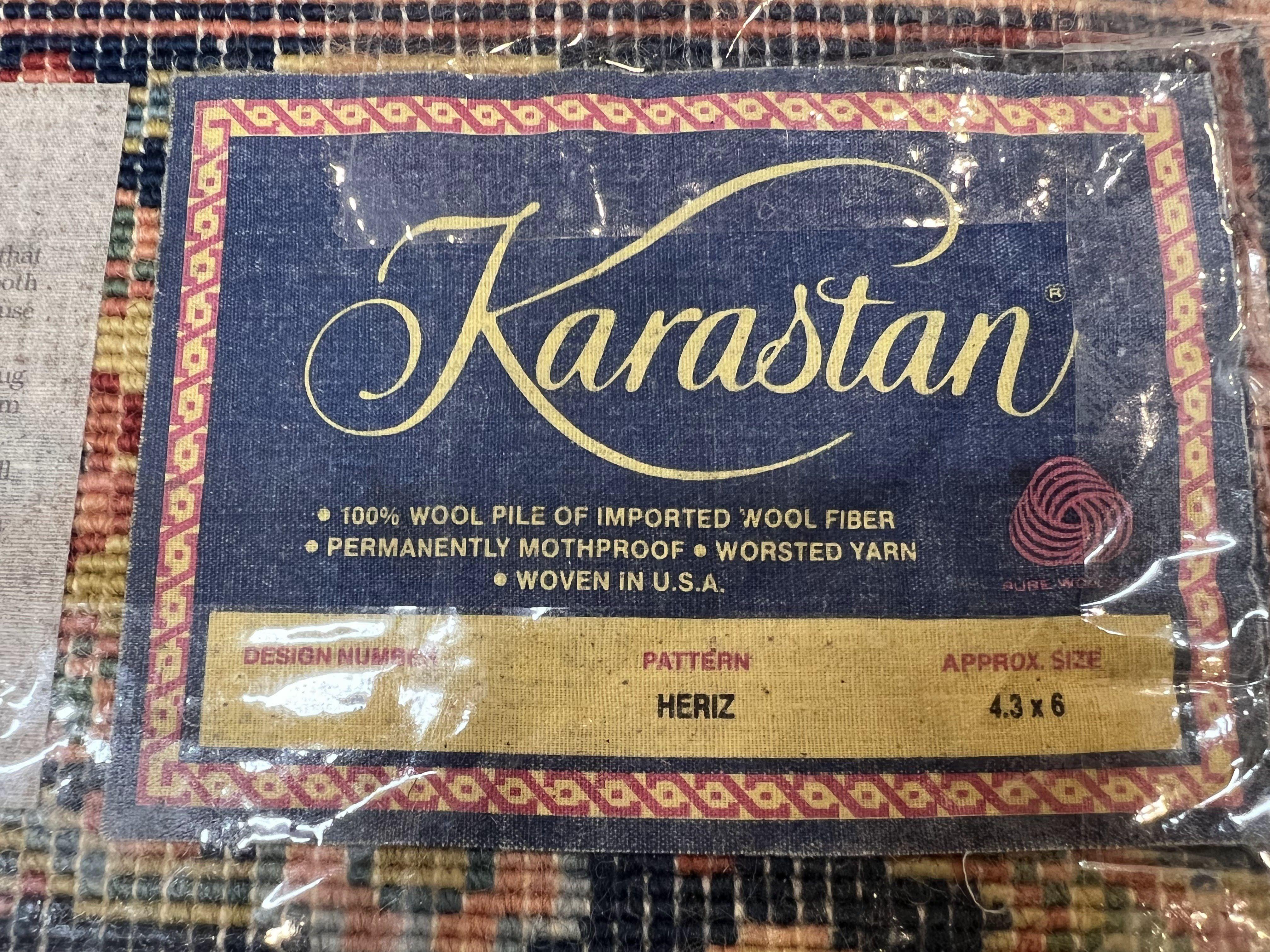 4x6 Karastan Heriz Rug #726, Vintage Karastan Wool Carpet, Hard to Find, Discontinued Original 700 Series, Heriz Serapi Area Rug, Medallion - Jewel Rugs