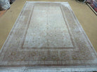 6' X 9' Vintage Handmade Fine Chinese Floral Oriental Silk & Wool Rug Carpet - Jewel Rugs