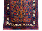 3x5 New Vintage Handmade Afghan Wool Rug Balouch Rug Tree Of Life Red Blue Beige - Jewel Rugs