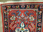 2' 5" X 4' 3" Semi Antique Handmade Wool India Floral Oriental Rug Red Nice - Jewel Rugs