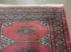 2' 7" X 4' Vintage Handmade Pakistan Turkoman Bokhara Wool Rug Organic Veg Dye - Jewel Rugs