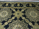 9' X 12' Modern Handmade Tibetan Nepal Wool Rug Savonnerie Design Gold Nice Wow - Jewel Rugs