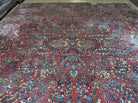 9' X 12' Handmade India Floral Oriental Wool Rug Red Hand Knotted Carpet Nice - Jewel Rugs