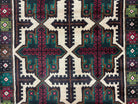 3 X 4.4 Vintage Handmade Tribal Wool Rug Balouchi Rug Afghan Rug Red Beige Green - Jewel Rugs