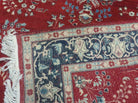 4' X 6' Vintage Fine Handmade Indian Wool Rug Carpet Vegetable Dyes Red Nice - Jewel Rugs