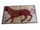 3 X 5 Handmade Hand-Knotteed New Vintage Rug Quality Wool Leopard Burgundy Beige - Jewel Rugs