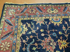 9' X 11' Antique Handmade Turkish Sparta Wool Area Rug Floral Nice Organic Dyes - Jewel Rugs