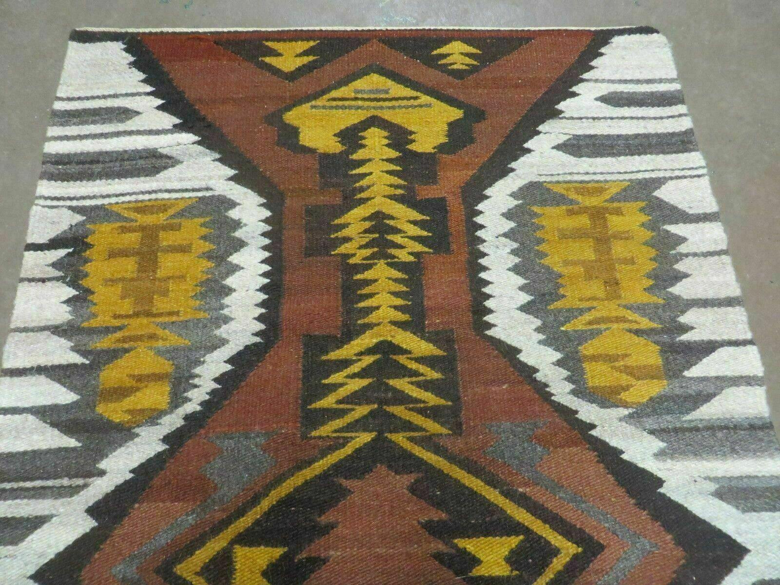 4' X 6' Navajo Navaho South American Wool Rug Blanket Tapestry Wall Hanging - Jewel Rugs