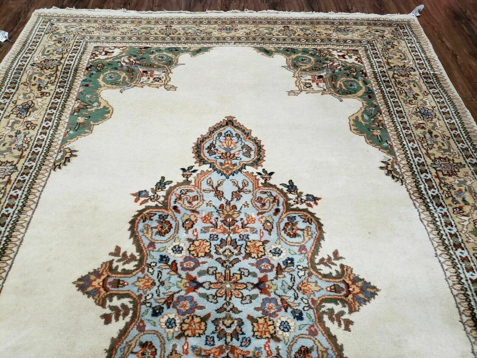 6' X 9' Vintage Handmade India Open Field Tribal Wool Rug Carpet Medallion Nice - Jewel Rugs