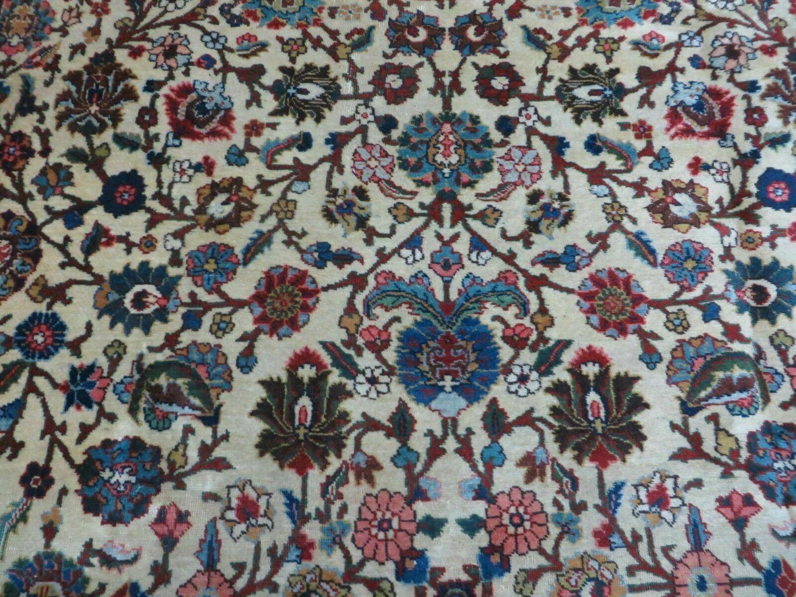 8' X 10' Handmade Chinese Floral Oriental Wool Rug Hand Knotted Carpet Beige - Jewel Rugs