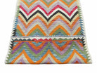 3x5 Kilim Rug, Colorful Kilim Rug 3x5 Multicolor Turkish Kilim Rug 3 x 5 Flatweave Kilim 5x3 Zigzag Kilim Wool Kilim New Playroom Rug Nice - Jewel Rugs