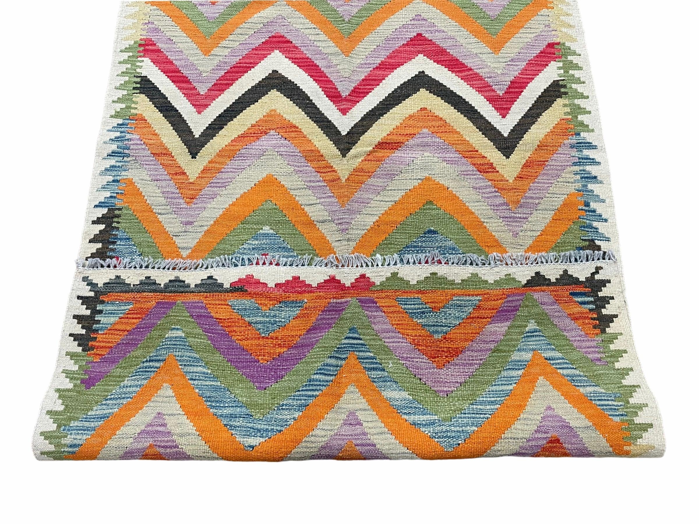 3x5 Kilim Rug, Colorful Kilim Rug 3x5 Multicolor Turkish Kilim Rug 3 x 5 Flatweave Kilim 5x3 Zigzag Kilim Wool Kilim New Playroom Rug Nice - Jewel Rugs