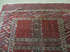 4' X 5' Antique Handmade Fine Tekkeh Turkoman Engsi Hatchli 4 Seasons Wool Rug - Jewel Rugs