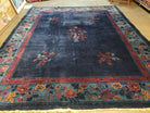 8' X 10' Antique Hand Made Art Deco Nichols Peking Chinese Rug Carpet Blue Nice - Jewel Rugs