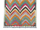 3x5 Kilim Rug, Colorful Kilim Rug 3x5 Multicolor Turkish Kilim Rug 3 x 5 Flatweave Kilim 5x3 Zigzag Kilim Wool Kilim New Playroom Rug Nice - Jewel Rugs