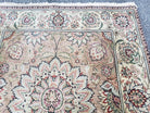 Vintage Very Long Runner 27' ft, Hand-Knotted, Light Salmon Pink & Beige, Indo Mahal Rug, Indian Carpet, Persian Oriental Design, 4' x 27' - Jewel Rugs