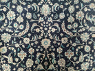 8' X 10' 5" Fine Handmade Chinese Allover Oriental Wool Rug Carpet Navy Blue - Jewel Rugs