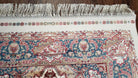 Blue & Ivory Silk Carpet, New Turkish Rug 3x5, Bamboo Silk, Medallion Rug, Fine Accent Rug, Soft, 2' 8" x 4' 11" - Jewel Rugs