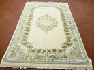 4' X 6' Vintage Handmade Indian Chinese Design Wool Rug Nice - Jewel Rugs