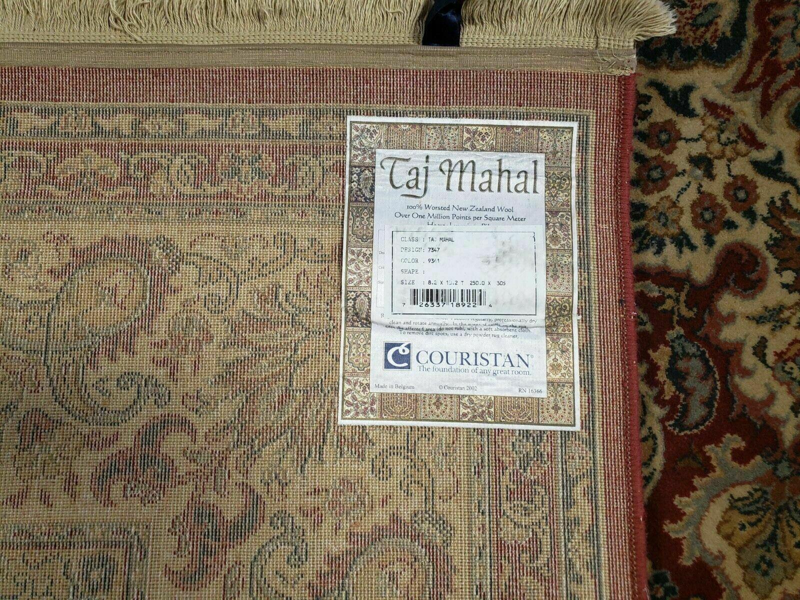 8' 2" x 10' Taj Mahal Power Loomed Couristan New Zealand Wool Rug Belgium Nice - Jewel Rugs