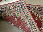 1' 6" X 2' 2" Vintage Handmade Indian Wool Rug Nice - Jewel Rugs