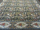 9' X 12' Handmade French Aubusson Savonnerie Needlepoint Wool Rug Floral Beauty - Jewel Rugs