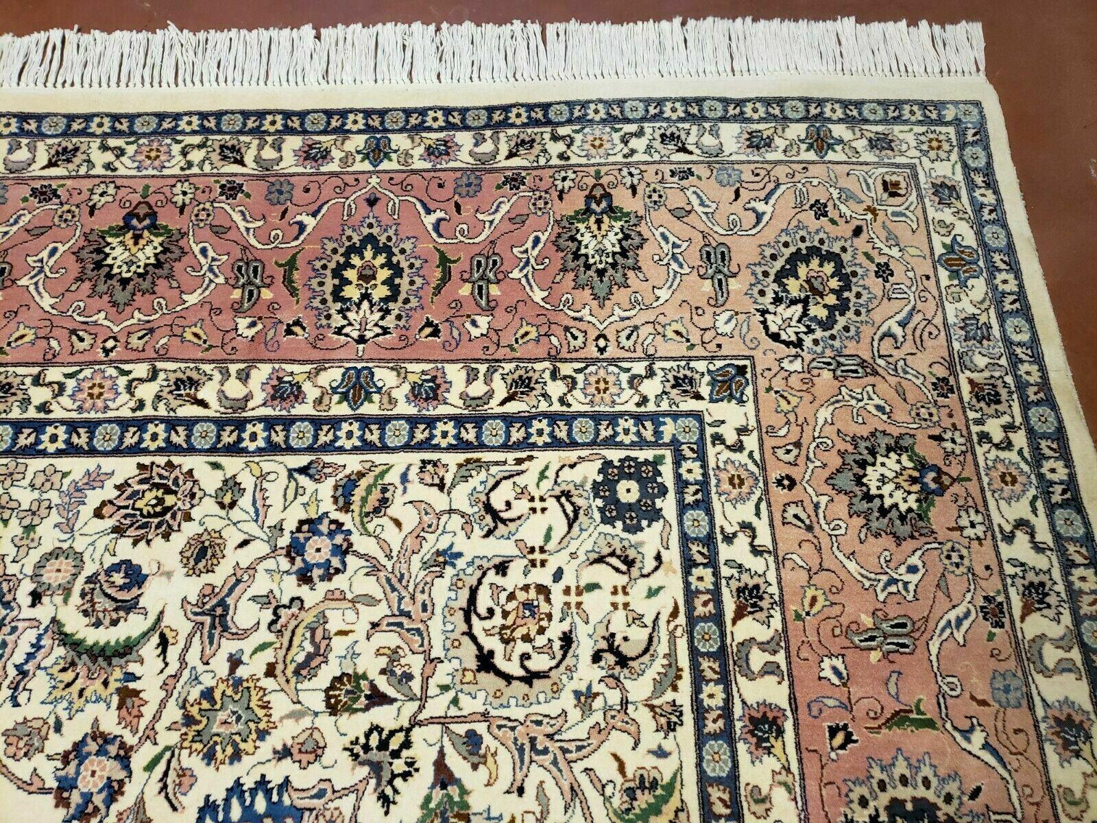 9' X 12' Vintage Fine Handmade Pakistan Oriental Wool Rug Carpet Hand Knotted - Jewel Rugs