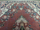 4' X 5' Antique Handmade Turkish Wool Rug Organic Red Nice - Jewel Rugs