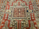 5' X 7' Antique Handmade Caucasian Shirvan Wool Rug Carpet Detailed Boho Bohemian Interior Home Style - Jewel Rugs