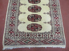 2' 7"X 7' Handmade Finely Knotted Pakistani Turkoman Bokhara Detailed Wool Rug - Jewel Rugs