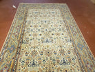 5x8 Rug Antique Handmade Area Rug Wool Rug Organic Dyes Ivory/ Beige Rug 4x7 Rug - Jewel Rugs