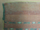 2.5' X 4' Antique Handmade Turkoman Tribal Wool Rug Cushion Case Yamud Stripped - Jewel Rugs