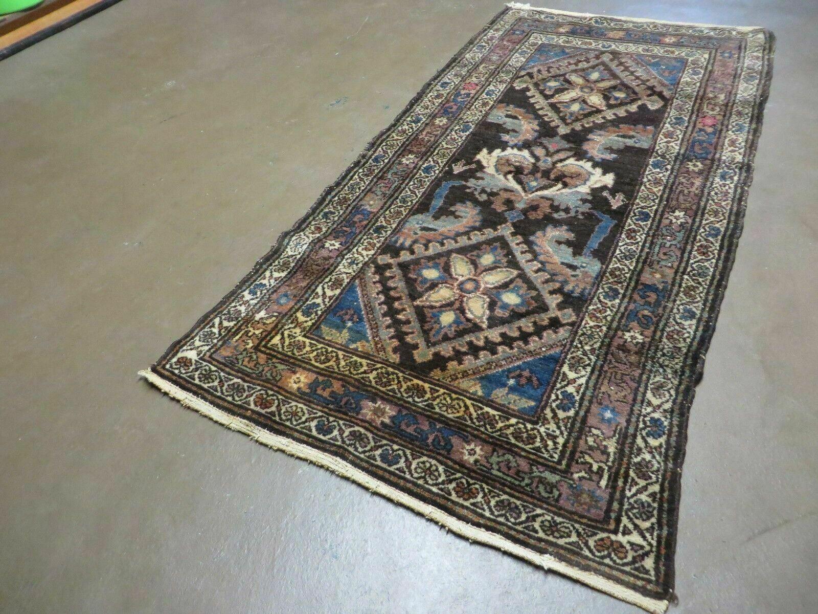 3' X 6' Antique Handmade India Floral Oriental Wool Rug Veg Dyes Nice - Jewel Rugs