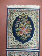 21" X 49" Antique Handmade INDO KIRMAN Wool Rug Double Bags Tobreh - Jewel Rugs