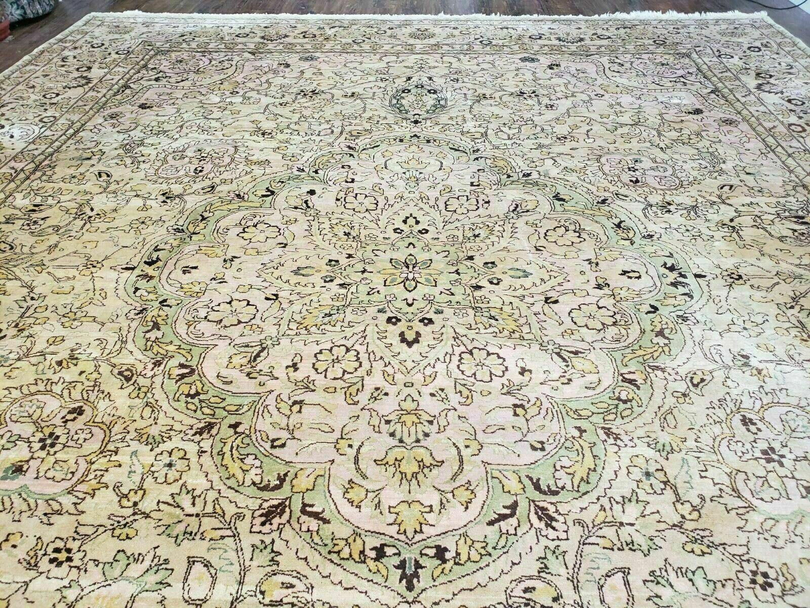 12' X 15' One-of-a-Kind Turkish Hand-Knotted Wool Rug Beige Wow - Jewel Rugs