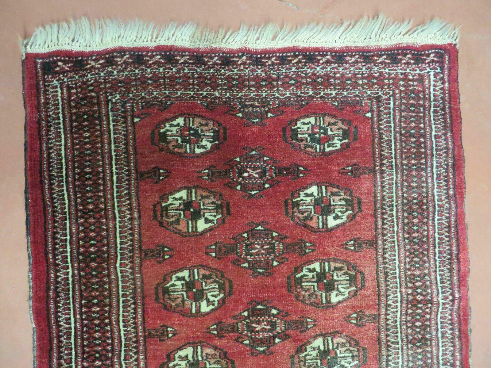 3' X 4' Vintage Handmade Turkoman Bokhara Rug - Jewel Rugs