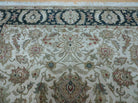 6' X 9' Vintage Handmade India Top Quality Jaipur Floral Oriental Tea Wash Nice - Jewel Rugs