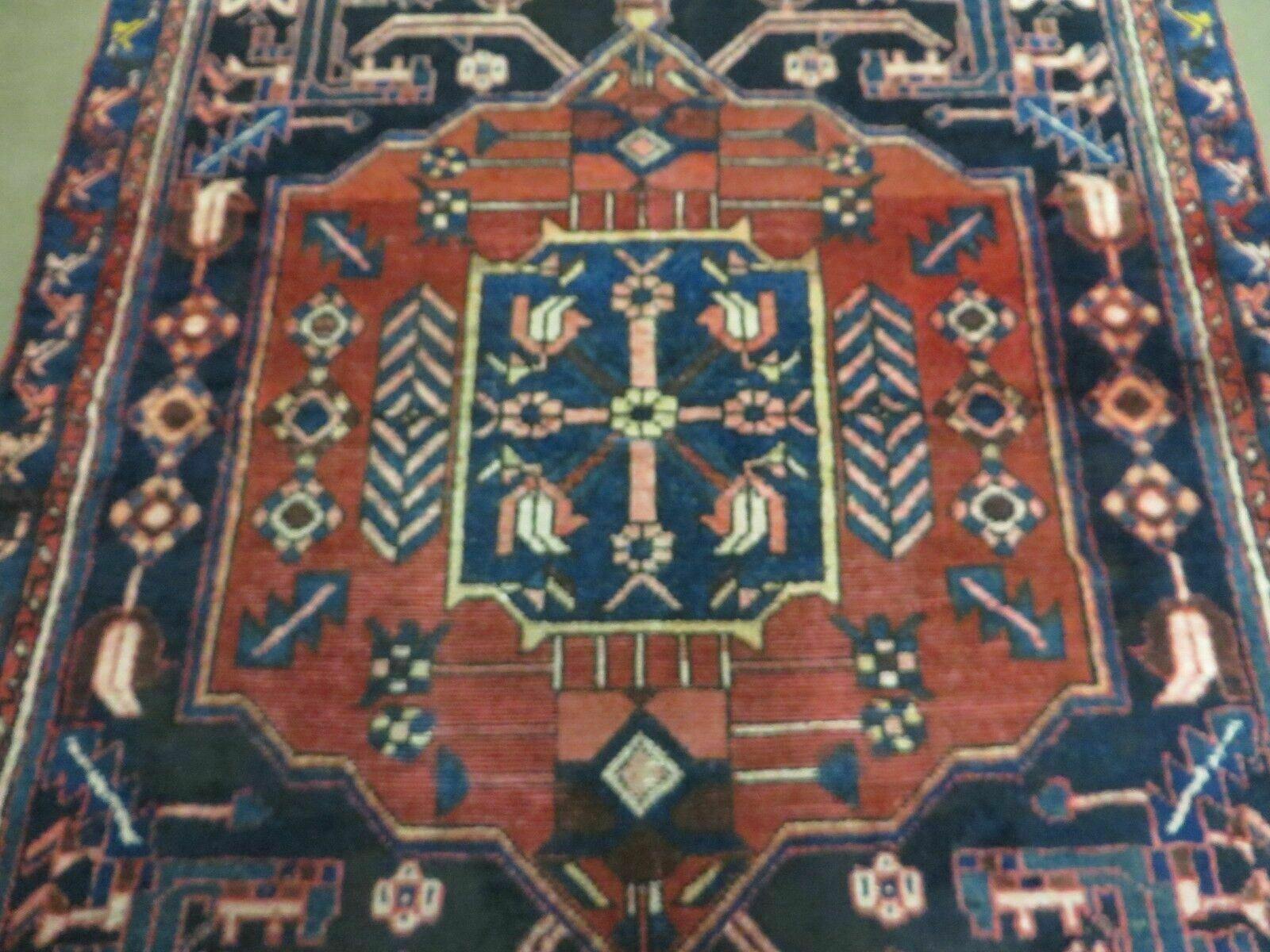 4' X 7' Antique 1920 Handmade Turkish Anatolian Wool Rug Veg Dye Nice - Jewel Rugs