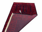 3x5 New Vintage Handmade Tribal Wool Balouchi Rug Afghan Prayer Rug Red Black - Jewel Rugs