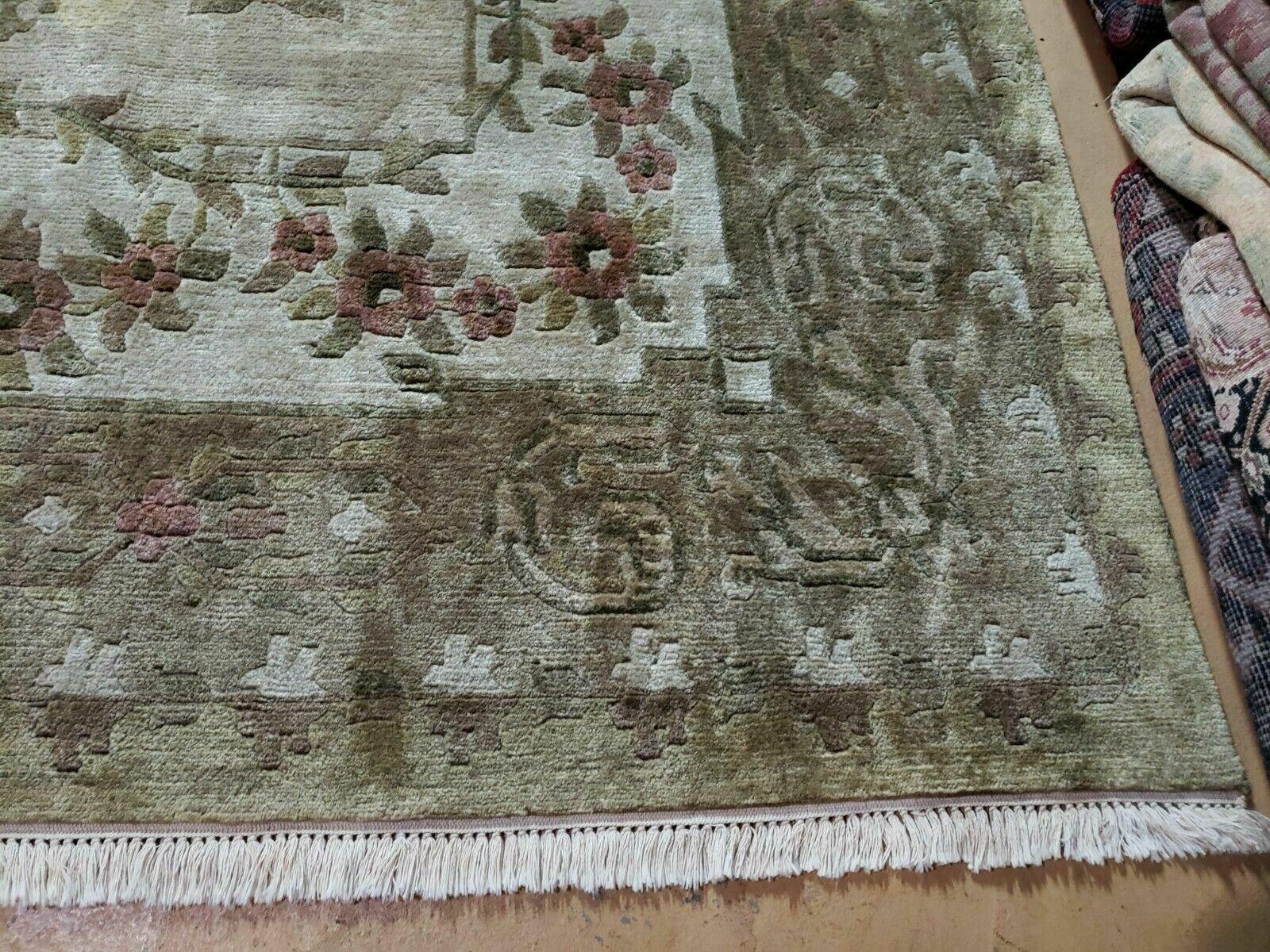 9' X 12' Modern Handmade Tibetan Nepal Wool Silk Rug Nice - Jewel Rugs