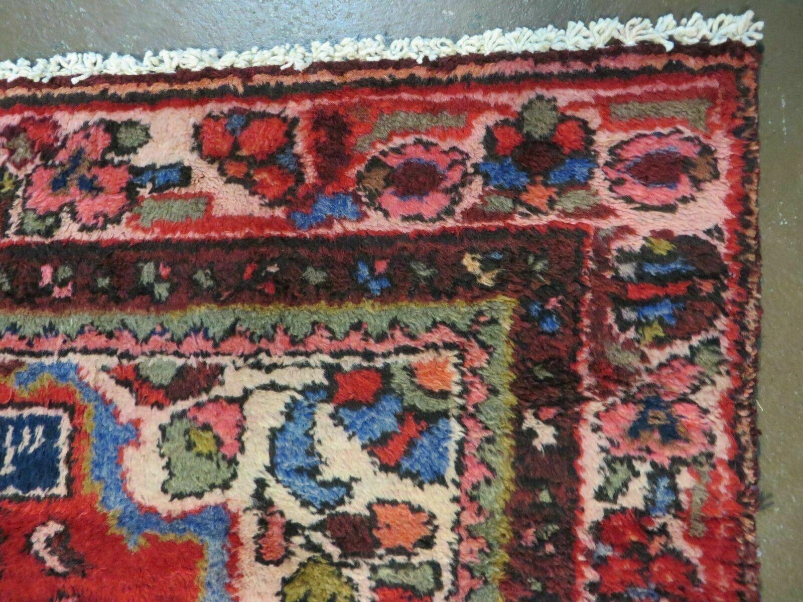 3' X 9' Antique Handmade India Floral Oriental Wool Rug Runner Veg Dye Nice - Jewel Rugs