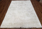 Safavieh Shag Rug 5x8, Pearl White Color, Isaac Mizrachi Shag Collection 5x7 Carpet, High Pile Soft Fluffly Bedroom Rug, Living Room Rug - Jewel Rugs