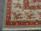 12' X 18' Palace Size Handmade Egyptian Wool Rug Carpet Soft Colors Red & Beige - Jewel Rugs