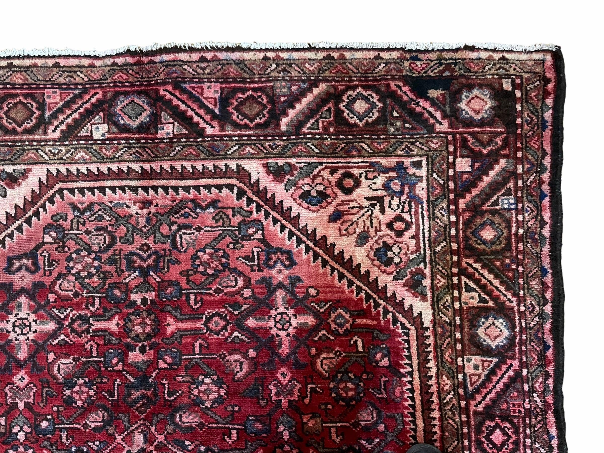 5.5 X 10 Antique Handmade Wool Tribal Gallery Rug All Over Red Runner Corridor - Jewel Rugs